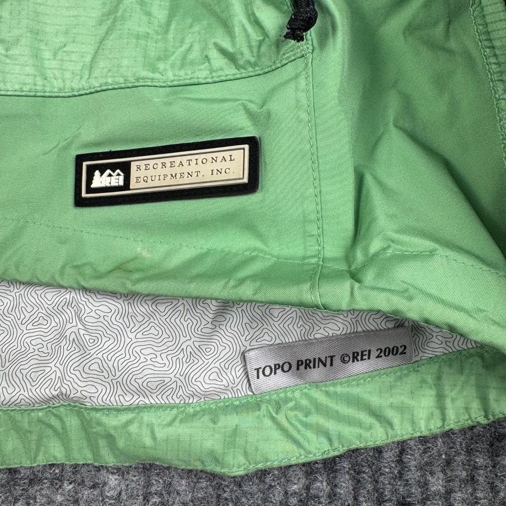 REI E1 Elements Rain Jacket Womens L Removable Hood Waterproof Lightweight - Picture 8 of 15